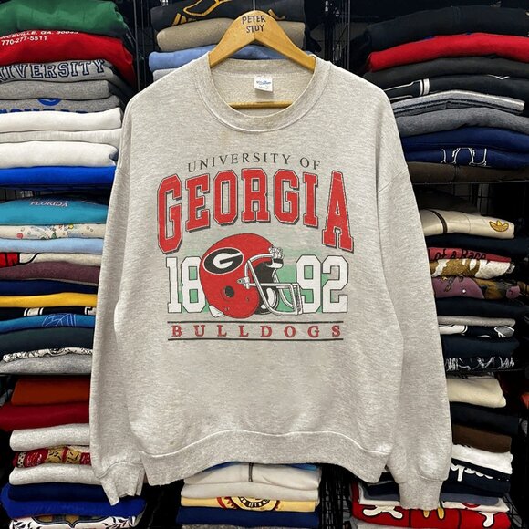 Vintage University of Georgia Bulldogs Football Sweatshirt Unisex Shirt tee - Picture 1 of 2